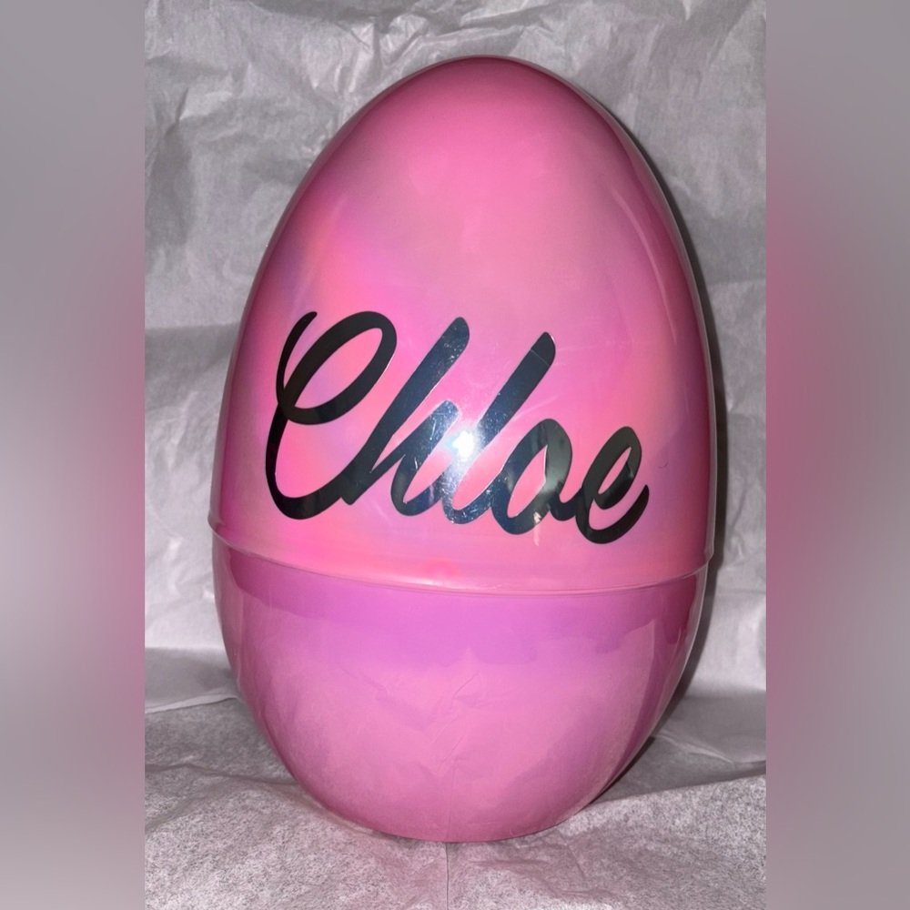 Pink iridescent jumbo Easter egg